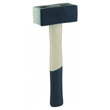 Bossierhammer Spezialstahl, mit zwei hohlen Bahnen und ovalem Loch, 1500 g