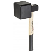 Plattenlegerhammer mit aufvulkanisiertem Gummiklotz 100 x 95 mm, 2500 g