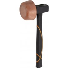 Plattenlegerhammer BlackTec® rückschlaghemmend, mit doppelt geschweiftem Eschenstiel