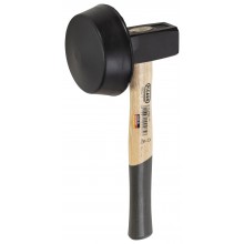 Plattenlegerhammer mit rundem Gummieinsatz, Durchmesser 110 mm, 2400 g