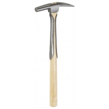 Polsterhammer fein blank, mit gerilltem rundem Stiel, mit umliegender Feder