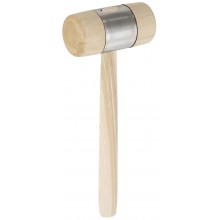 Holzhammer DIN 7462, mit aufgepresstem Metallmantel