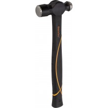 Schlosserhammer BlackTec® engl. Form, mit Kugel (Ingenieurhammer), mit Fiberglasstiel