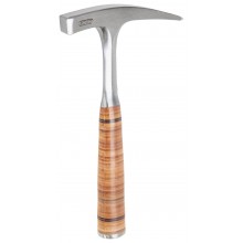Ganzstahl-Geologenhammer mit Spitze Ledergriff, mit Spitze, aus C60 Spezialstahl