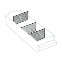 Trennwand für Schublade 250-01, transparent (36 Stück per Satz)