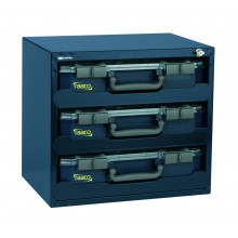 SafeBox mit 3 Sortimentskoffern CarryLite 80