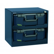 Safebox mit 2 Sortimentskoffern CarryLite 150