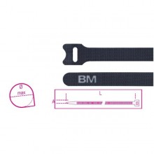 ​Kabelbinder aus Klettverschluss, schwarz