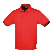 ​​Polo-Shirt mit 3 Knöpfen, aus 100% Baumwolle, 200 g/m2, rot