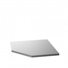 Semloc WorkSpace Eckedelstahlplatte Tief
