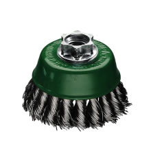 Zopf-Topfbürste Stahldraht 0,50 mm, Aufnahme M14x2,0