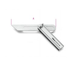 Verstellbare Winkel, aus verchromtem Stahl, Schenkel aus Aluminium