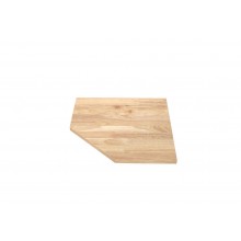 WorkSpace Eck-Arbeitsplatte aus Holz – 860 mm